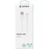 eSTUFF ES603007 Καλώδιο USB USB 2.0 1 m USB-A σε Micro-USB-B Λευκό