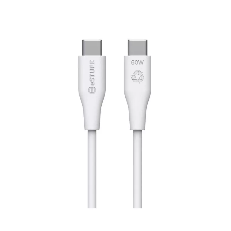 Καλώδιο USB eSTUFF ES604170 USB 2.0 1 m USB-C λευκό