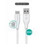 Καλώδιο USB eSTUFF ES605270 USB 2.0 2 m USB-C USB-A λευκό