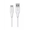 Καλώδιο USB eSTUFF ES605270 USB 2.0 2 m USB-C USB-A λευκό