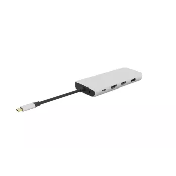 Hub διασύνδεσης eSTUFF ES623009 USB 3.2 Gen 1 (3.1 Gen 1) Type-C 5000 Mbit/s γκρι