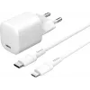 Φορτιστής φορητών συσκευών eSTUFF ES637500 12V USB Type-C 1,5m λευκό
