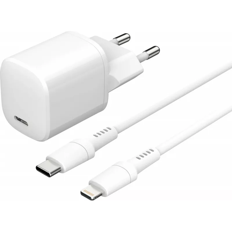 Φορτιστής φορητών συσκευών eSTUFF ES637500 12V USB Type-C 1,5m λευκό
