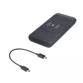 eSTUFF ES641042 powerbank πολυμερές λιθίου (LiPo) 10000 mAh ασύρματη φόρτιση μαύρο