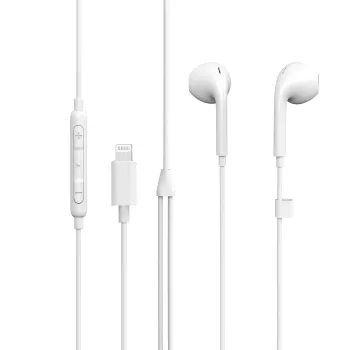 eSTUFF ακουστικά in-ear για συσκευές Apple, ενσύρματα, κλήσεις/μουσική, 90 g, ακουστικά, λευκό
