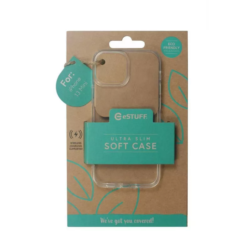 eSTUFF ES67100001 LONDON πίσω κάλυμμα για iPhone 13 mini, TPU, διάφανο