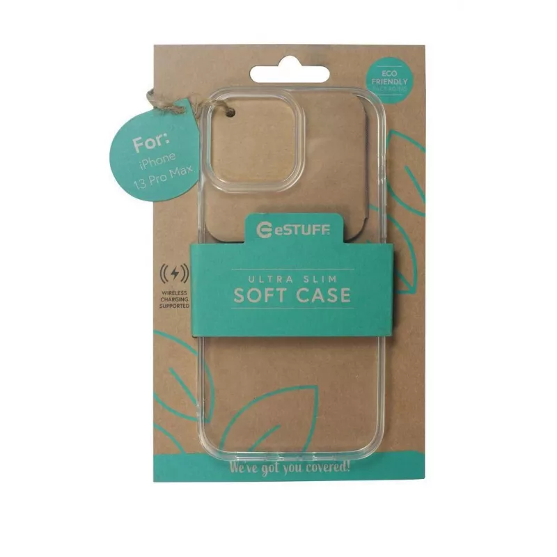 eSTUFF ES67100004 LONDON πίσω κάλυμμα για iPhone 13 Pro Max, TPU, διάφανο