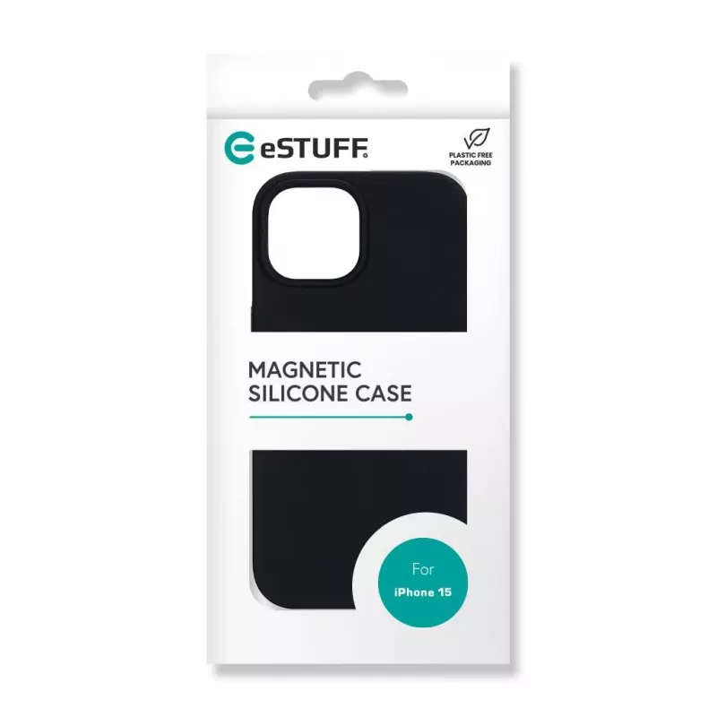 eSTUFF ES67150025 Infinite Rome μαγνητική πίσω θήκη για iPhone 15, συμβατή με MagSafe, πολυανθρακικό/σιλικόνη, μαύρη