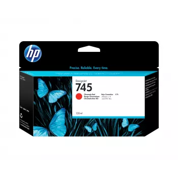 HP 745 130 ml Μελανοδοχείο DesignJet, Χρωματικό Κόκκινο
