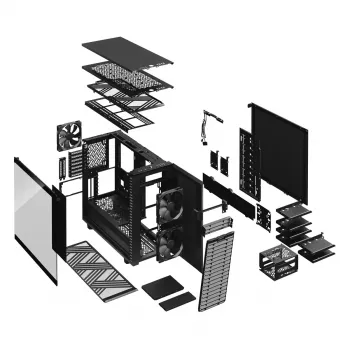 Κουτί PC Fractal Design Define 7 Midi Tower μαύρο