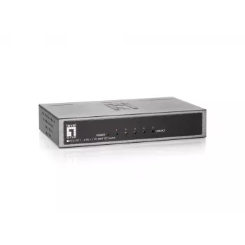LevelOne switch Fast Ethernet 5 θυρών, 1 x SC πολύτροπη οπτική ίνα
