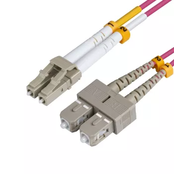 Microconnect FIB422005P Καλώδιο InfiniBand/οπτικών ινών 5 m LC SC μωβ