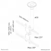 Neomounts FPMA-C400SILVER Βάση οροφής οθόνης/τηλεόρασης 32–60 ίντσες – H 64–104 cm