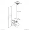 Neomounts FPMA-C100SILVER Βάση οροφής οθόνης/τηλεόρασης 10-30 ίντσες - h 79-129 cm
