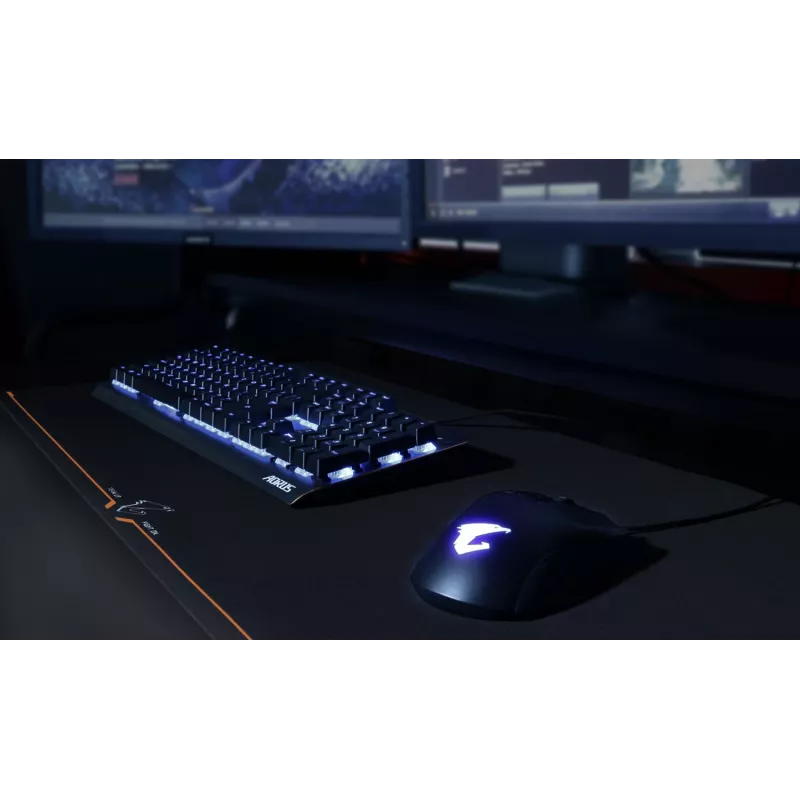GIGABYTE AMP900 Gaming mousepad μαύρο, πορτοκαλί