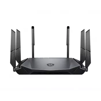 MSI RadiX AX6600 WiFi 6 Tri-Band δρομολογητής WLAN Gigabit Ethernet Tri-Band (2,4 GHz / 5 GHz / 5 GHz) μαύρο