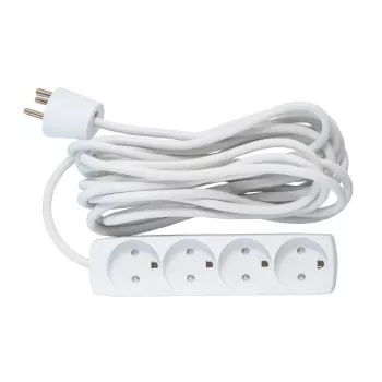 Microconnect GRU00450WDK Προέκταση ρεύματος 5 m 4 έξοδοι AC εσωτερικού χώρου λευκό