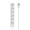 Microconnect GRU00615W Πολύπριζο 1,5 m 6 πρίζες ρεύματος λευκό