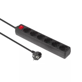 Microconnect GRU0065B Πολύπριζο Τύπου F μαύρο