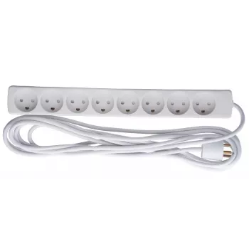 Microconnect GRU00850WDK Πολύπριζο 5 m 8 έξοδοι AC εσωτερικού χώρου λευκό