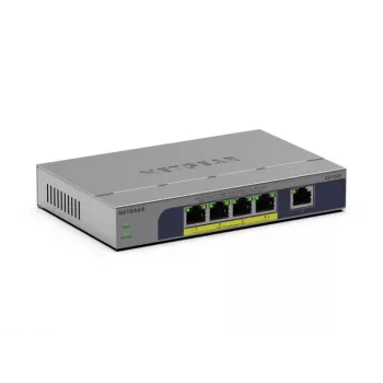 Unmanaged 5-Port PoE Switch Netgear GS105P 1Gb Ethernet με Power over Ethernet (GS105P-300EUS)