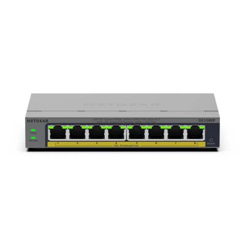 NETGEAR GS108EP Managed L2/L3 Gigabit Ethernet (10/100/1000) γκρι