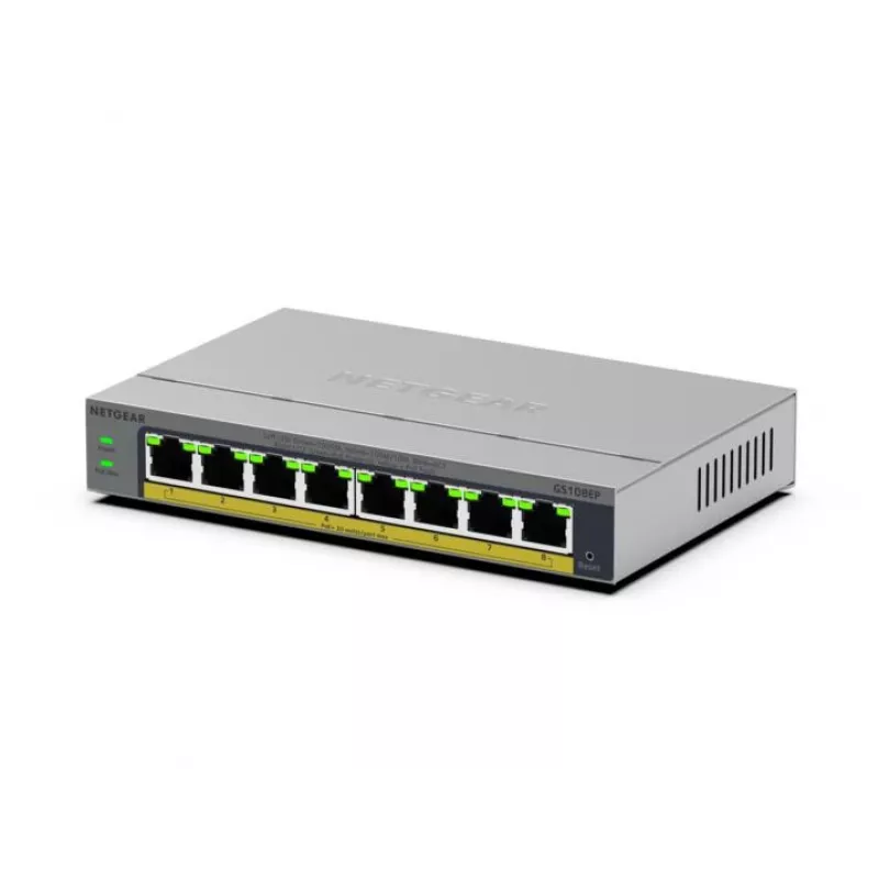 NETGEAR GS108EP Managed L2/L3 Gigabit Ethernet (10/100/1000) γκρι
