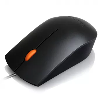 Ενσύρματο οπτικό ποντίκι USB Type-A, αμφίχειρο, Lenovo GX30M39704 — 1600 DPI, 3 κουμπιά, καλώδιο 1,8 m, μαύρο