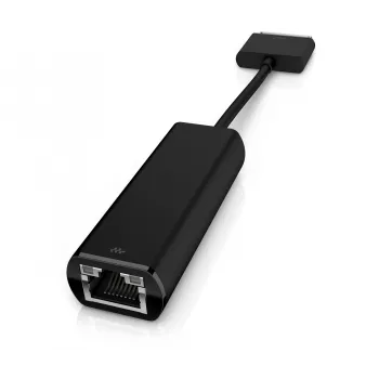 HP ElitePad Προσαρμογέας Ethernet, 70 ακίδων, RJ-45, Μαύρο