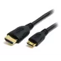 StarTech.com Καλώδιο Mini-HDMI σε HDMI με Ethernet 1m – Καλώδιο προσαρμογέα High Speed Mini-HDMI σε HDMI 4K 30Hz – Συσκευή Mini-HDMI Type-C σε οθόνη HDMI/Display – Ανθεκτικό καλώδιο μετατροπέα βίντεο