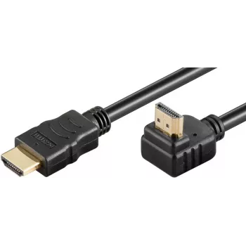 Καλώδιο HDMI Microconnect HDM19191V2.0A90 1 m HDMI Type-A (Standard) μαύρο