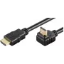 Καλώδιο HDMI Microconnect HDM19191V2.0A90 1 m HDMI Type-A (Standard) μαύρο