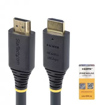 StarTech.com 10m (32.8ft) Active High Speed HDMI Καλώδιο, 4K 60Hz/1440p 144Hz, HDR10/HDCP 2.2/ARC, 18Gbps, UHD HDMI 2.0 Καλώδιο για TV/Monitor/Display, Επένδυση TPE