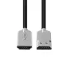 Microconnect HDMISUPERSLIM015M Καλώδιο HDMI 1,5 m HDMI Type-A (Standard) Μαύρο, Μεταλλικό