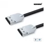 Microconnect HDMISUPERSLIM1M Καλώδιο HDMI 1 m HDMI Type-A (Standard) Μαύρο, Μεταλλικό