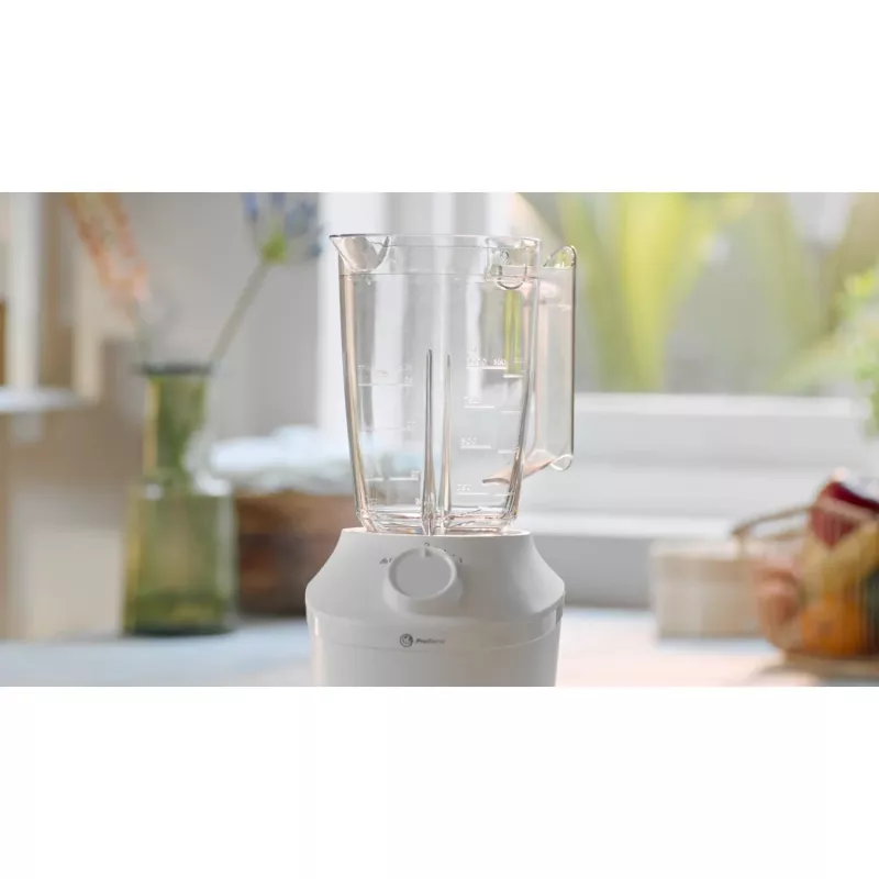 Επιτραπέζιο Μπλέντερ Philips HR2041/00 — 450 W, Δοχείο Πλαστικό 1,9 L, Λεπίδες Ατσαλιού, Λευκό