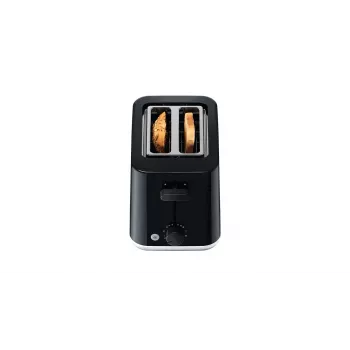Τοστιέρα BRAUN HT1010BK — 2 Φέτες, 900 W, Μαύρο, Πλαστικό Περίβλημα, Σχισμή 132×35×119 mm