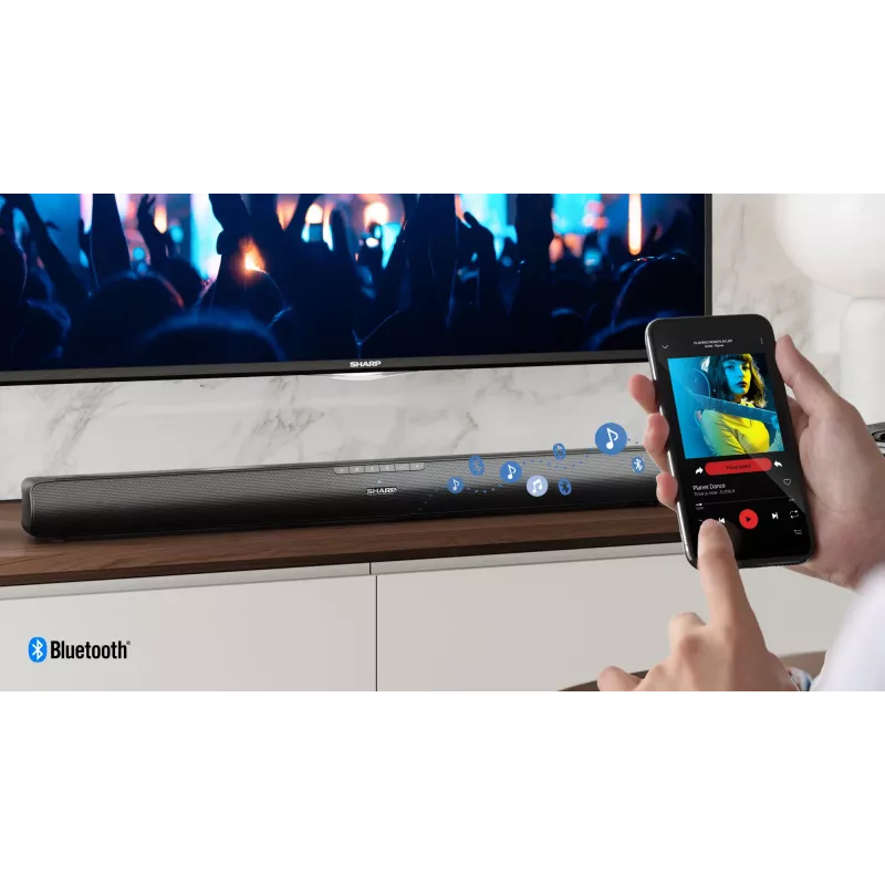 Sharp HT-SB100 Ηχείο Soundbar Μαύρο 2.0 Κανάλια 75 W