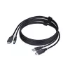 StarTech.com Καλώδιο KVM HDMI και USB 5 Gbit/s 1,8 m, 4K 60Hz, καλώδιο συνδυασμού HDMI 2.0 και USB για διακόπτες KVM