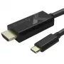 Techly IADAP-USBC-HDMI5TY καλώδιο προσαρμογέα βίντεο 5 m USB Type-C HDMI Type A (Standard) μαύρο