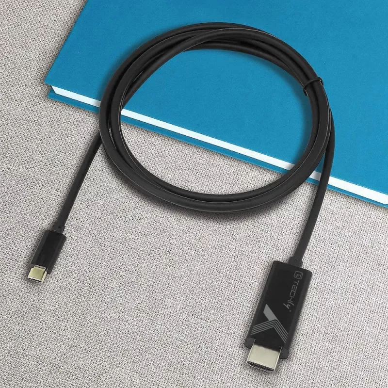 Techly IADAP-USBC-HDMI5TY καλώδιο προσαρμογέα βίντεο 5 m USB Type-C HDMI Type A (Standard) μαύρο