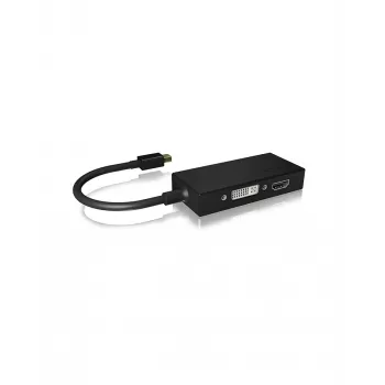 ICY BOX IB-AC1032 Mini DisplayPort DVI-D + VGA (D-Sub) + HDMI μαύρο