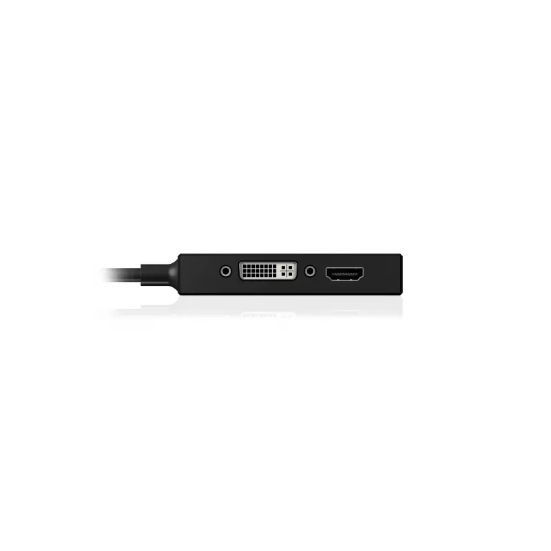 ICY BOX IB-AC1032 Mini DisplayPort DVI-D + VGA (D-Sub) + HDMI μαύρο