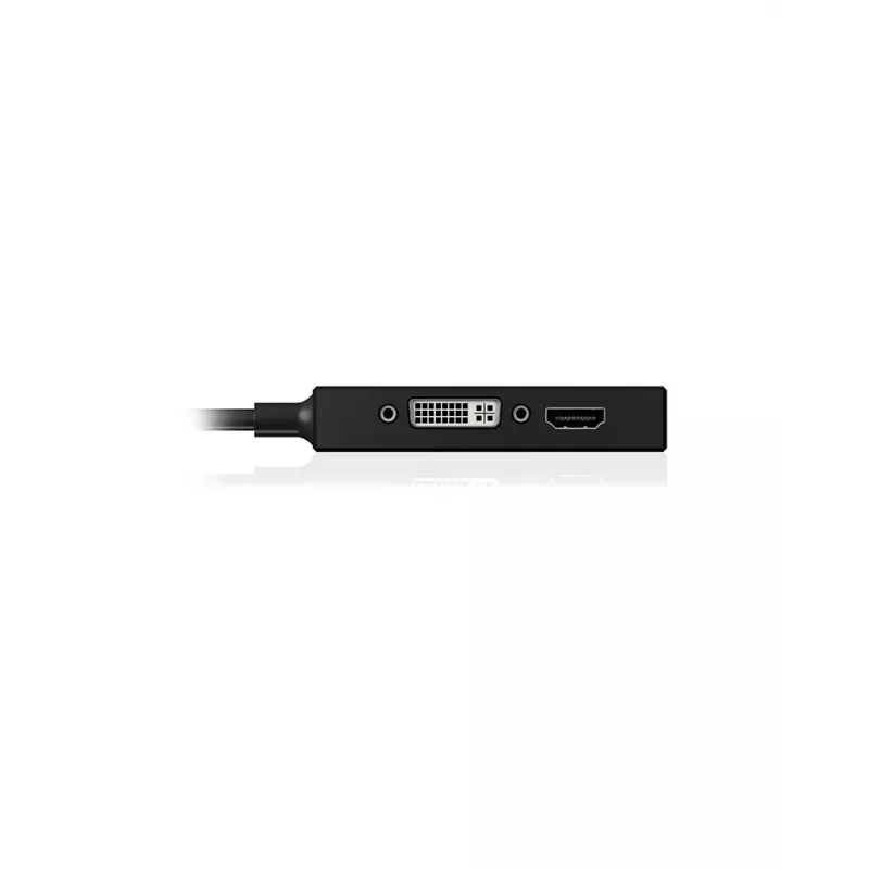 ICY BOX IB-AC1032 Mini DisplayPort DVI-D + VGA (D-Sub) + HDMI μαύρο