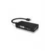 ICY BOX IB-AC1032 Mini DisplayPort DVI-D + VGA (D-Sub) + HDMI μαύρο