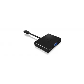 ICY BOX IB-DK4032-CPD Προσαρμογέας USB-C σε VGA Multiport