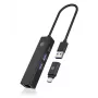 ICY BOX IB-HUB1439-LAN ενσύρματο USB 3.2 Gen 1 (3.1 Gen 1) Type-A μαύρο