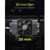 ICY BOX IB-M2HSF-705 μονάδα στερεάς κατάστασης ψύκτρα/ψύκτης 3 cm ασημί 1 τεμ.