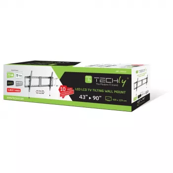 Techly ICA-PLB 590 βάση τοίχου/στήριγμα TV 2,29 m (90 ίντσες) μαύρο