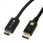 Techly ICOC-DSP-H12-010 καλώδιο μετατροπέας DisplayPort 1.2 σε HDMI, αρσενικό/αρσενικό, 1 m, μαύρο